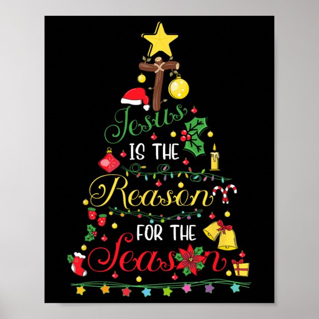 Jesus ist der Grund für den Christlichen Glauben d Poster (Vorne)
