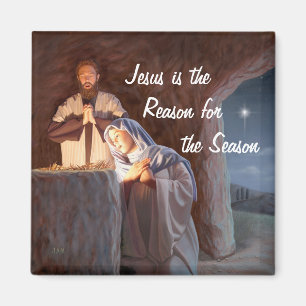 Jesus ist der Grund für den Jahreszeit-Magneten Magnet