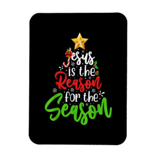 Jesus ist der Grund für den Saisonbaum Christlich Magnet