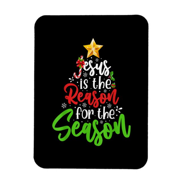 Jesus ist der Grund für den Saisonbaum Christlich Magnet (Vertikal)