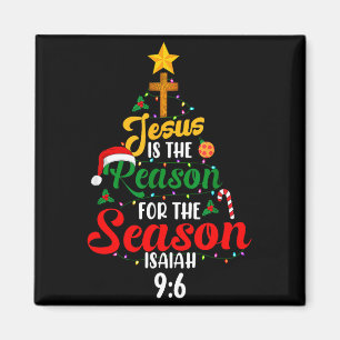 Jesus ist der Grund für den Weihnachtsbaum Jesaja  Magnet