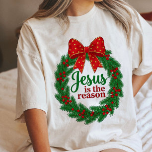 Jesus ist der Grund für den Weihnachtskranz Tri-Blend Shirt