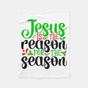 Jesus ist der Grund für die Bibel Merry Chr Fleecedecke