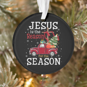 Jesus ist der Grund für die christliche Glaubenssa Ornament