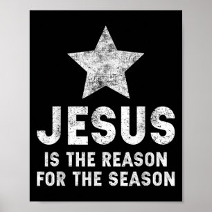 Jesus ist der Grund für die christliche Glaubenssa Poster