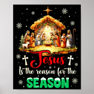 Jesus ist der Grund für die christliche Glaubenssa Poster