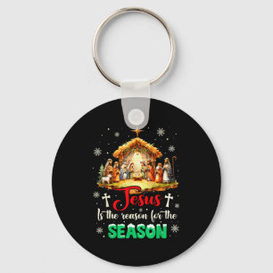 Jesus ist der Grund für die christliche Glaubenssa Schlüsselanhänger