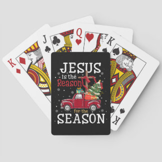Jesus ist der Grund für die christliche Glaubenssa Spielkarten