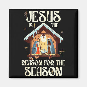 Jesus ist der Grund für die christliche Jahreszeit Magnet