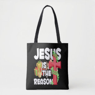 Jesus ist der Grund für die Christliche Jahreszeit Tasche