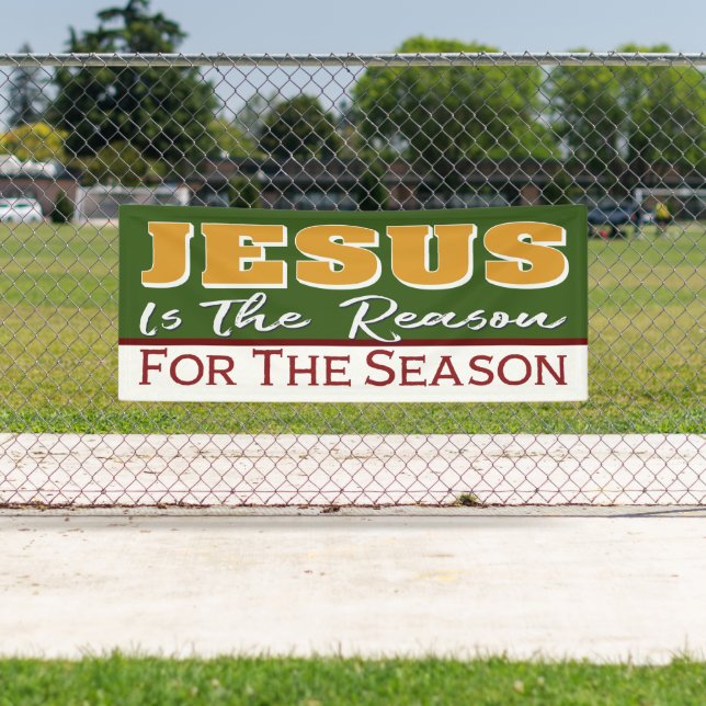 Jesus ist der Grund für die Christliche Weihnachts Banner (Insitu)
