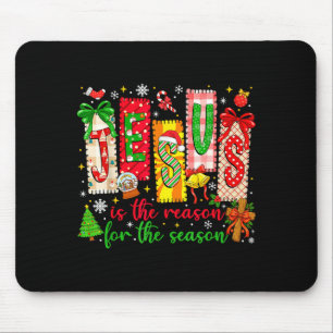 Jesus ist der Grund für die christliche Weihnachts Mousepad