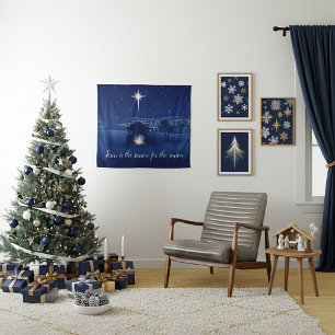 Jesus ist der Grund für die Geburt Christi Wandteppich