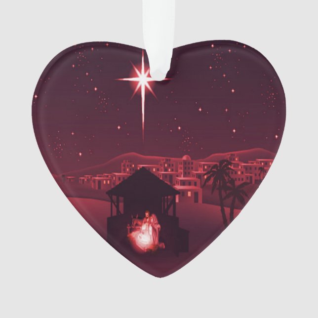 Jesus ist der Grund für die Geburt Ornament (Vorderseite)