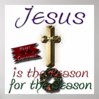 Jesus ist der Grund für die Gerahmte Jahreszeit Poster
