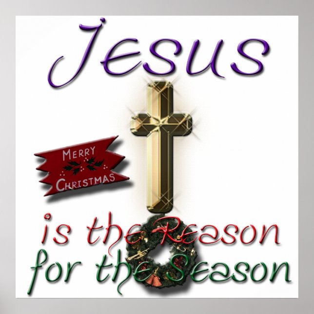 Jesus ist der Grund für die Gerahmte Jahreszeit Poster (Vorne)