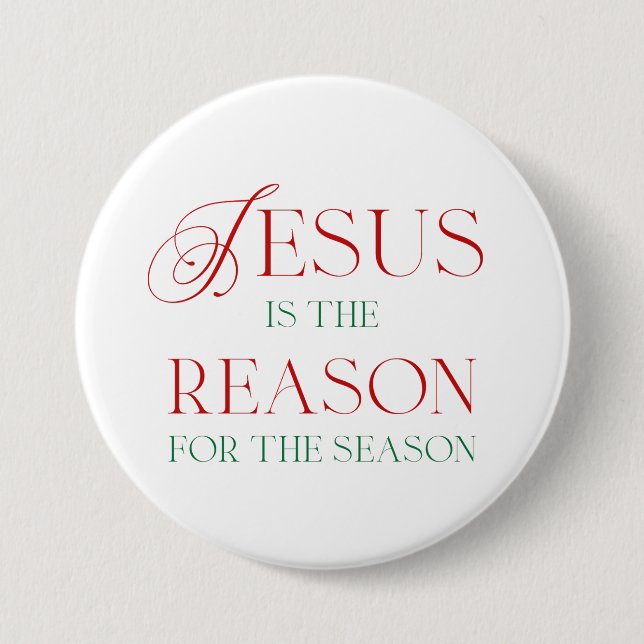 Jesus ist der Grund für die Jahreszeit Button (Vorderseite)
