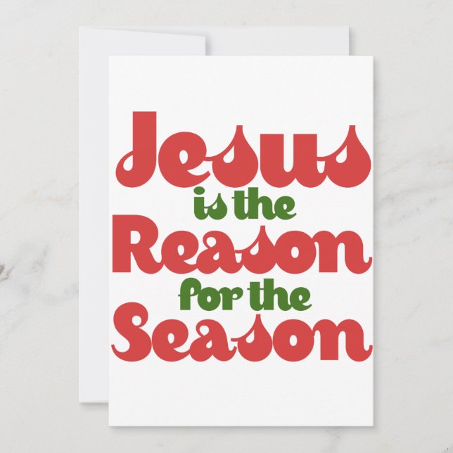 Jesus ist der Grund für die Jahreszeit Einladung (Vorderseite)
