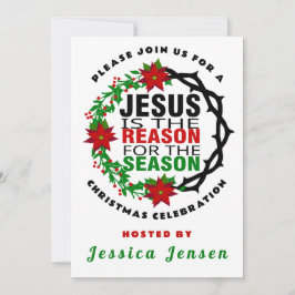Jesus ist der Grund für die Jahreszeit Einladung