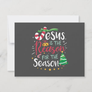 Jesus ist der Grund für die Jahreszeit Feiertagskarte