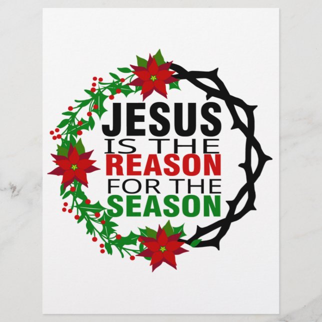 Jesus ist der Grund für die Jahreszeit Flyer (Vorne)