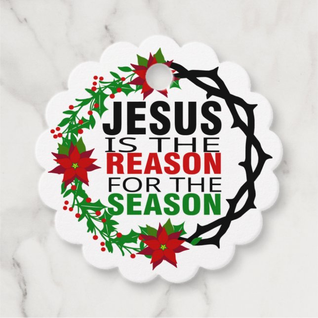 Jesus ist der Grund für die Jahreszeit Geschenkanhänger (Vorderseite)