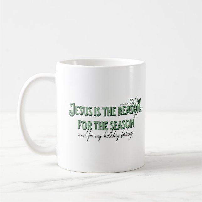 Jesus ist der Grund für die Jahreszeit Kaffeetasse (Links)