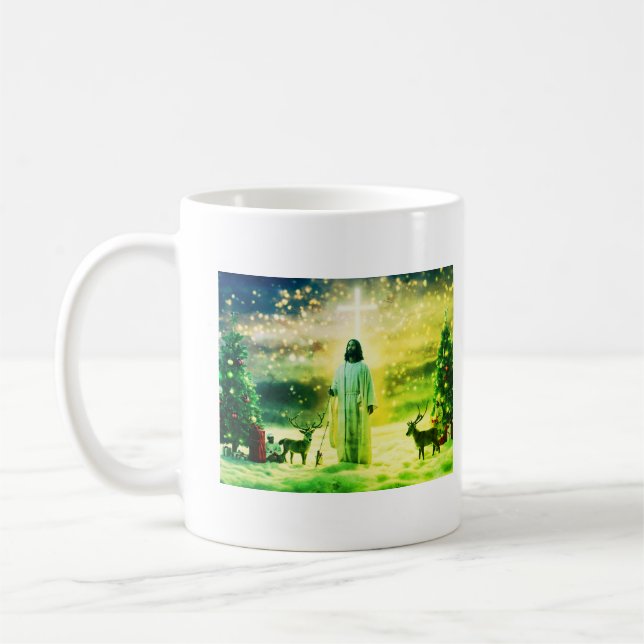 Jesus ist der Grund für die Jahreszeit Kaffeetasse (Links)