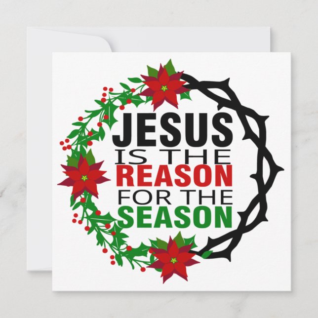 Jesus ist der Grund für die Jahreszeit Karte (Vorderseite)