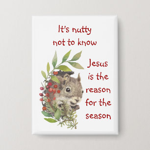 "Jesus ist der Grund für die Jahreszeit" Lustiges Button