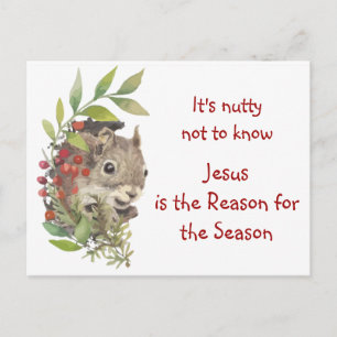 "Jesus ist der Grund für die Jahreszeit" Lustiges Postkarte