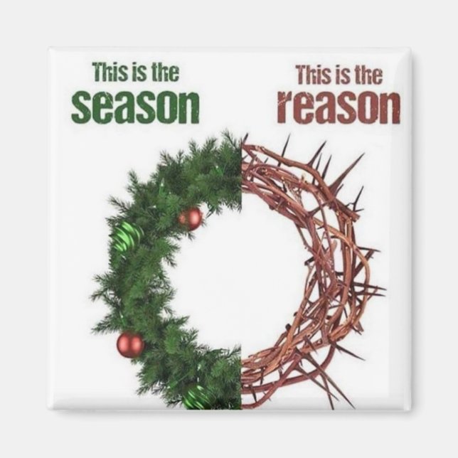 Jesus ist der Grund für die Jahreszeit Magnet (Vorne)