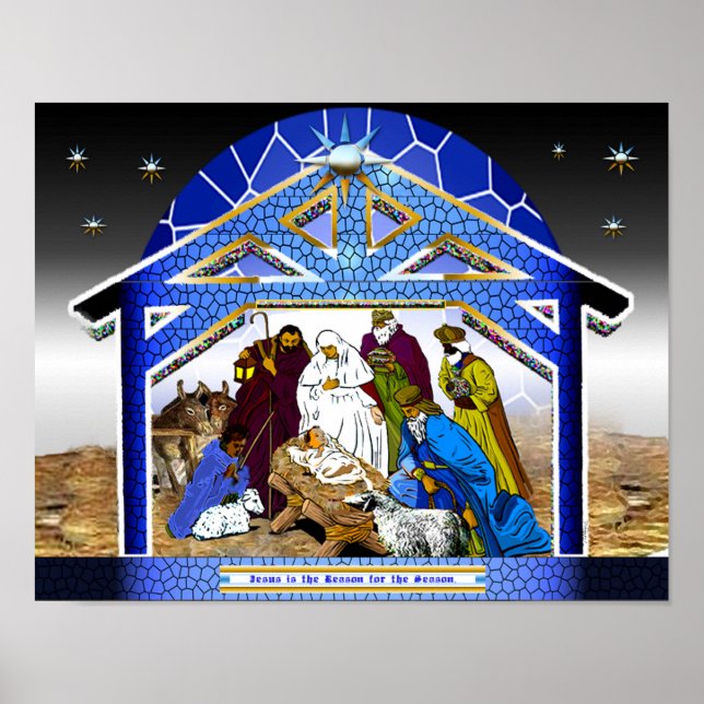 Jesus ist der Grund für die Jahreszeit. Poster (Vorne)