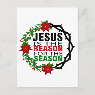 Jesus ist der Grund für die Jahreszeit Postkarte