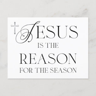 "Jesus ist der Grund für die Jahreszeit" Postkarte