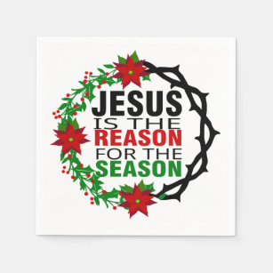 Jesus ist der Grund für die Jahreszeit Serviette