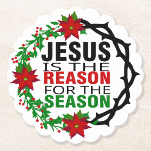 Jesus ist der Grund für die Jahreszeit Untersetzer