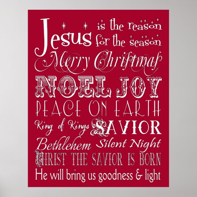Jesus ist der Grund für die Kunst der Saison Poster (Vorne)