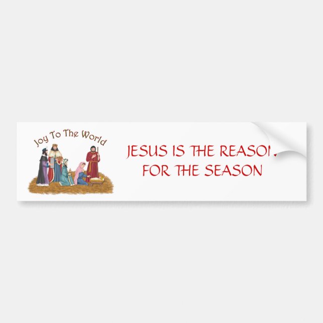 JESUS IST DER GRUND FÜR DIE SAISON AUTOAUFKLEBER (Vorne)