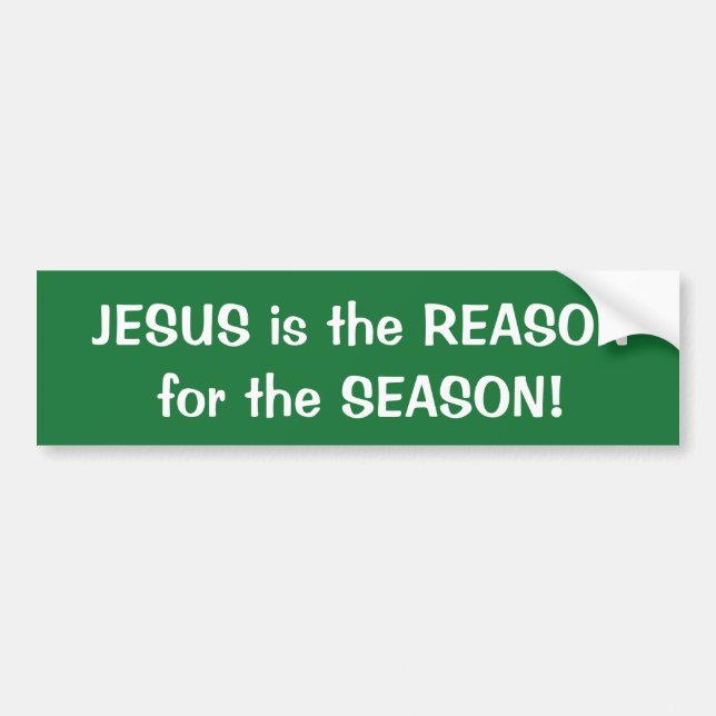JESUS ist der GRUND für die Saison! Autoaufkleber! Autoaufkleber (Vorne)