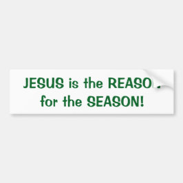 JESUS ist der GRUND für die Saison! Autoaufkleber! Autoaufkleber
