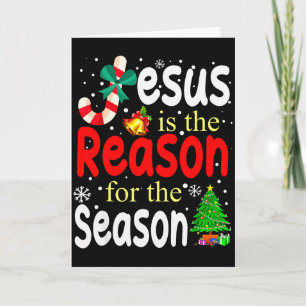 Jesus ist der Grund für die Saison Christlich Chri Karte