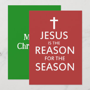 Jesus ist der Grund für die Saison Feiertagskarte