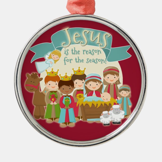 "Jesus ist der Grund für die Saison" Ornament (Vorne)