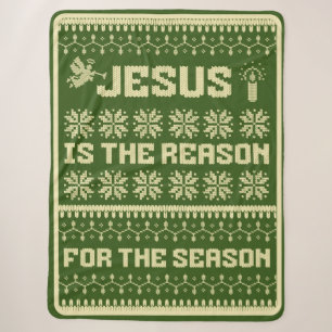 Jesus ist der Grund für die Saison Sherpa Blanket Sherpadecke