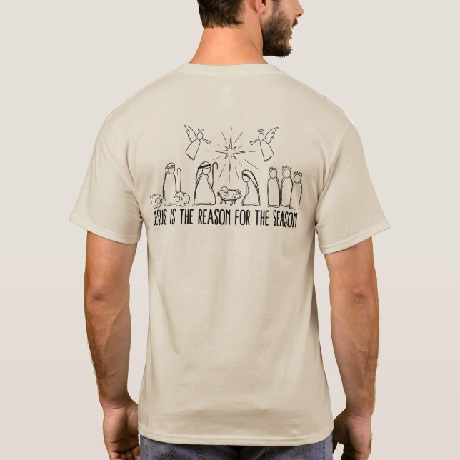 Jesus ist der Grund für die Saison T-Shirt (Rückseite)