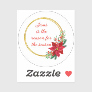 Jesus ist der Grund für die Saison Zitat Aufkleber