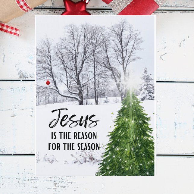 Jesus ist der Grund für die Saisonkarte Postkarte (Von Creator hochgeladen)