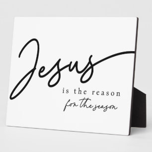 Jesus ist der Grund für die Weihnachtsfeier Fotoplatte