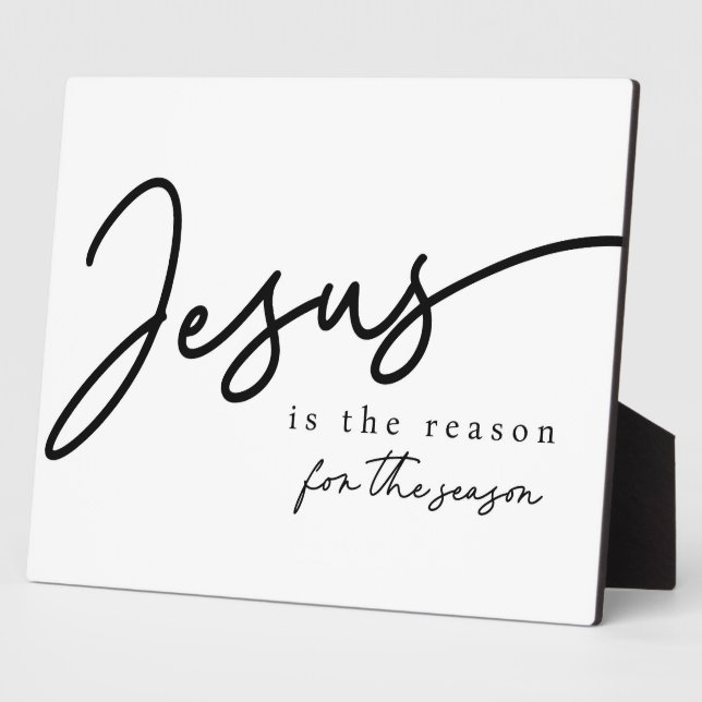 Jesus ist der Grund für die Weihnachtsfeier Fotoplatte (Seite)